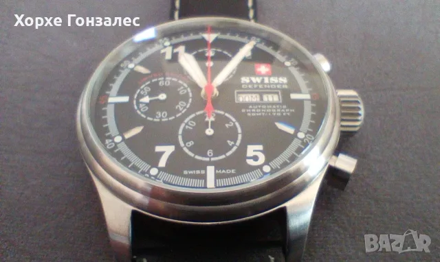 Swiss Defender Chronograph ETA7750, снимка 2 - Мъжки - 56719048