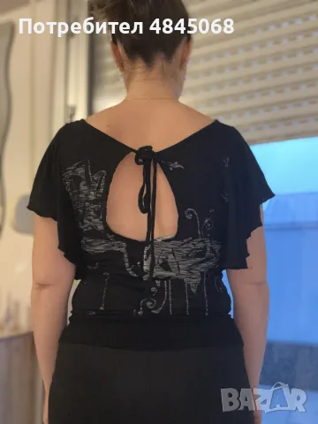 Zarga блуза с рози , снимка 3 - Тениски - 56628569