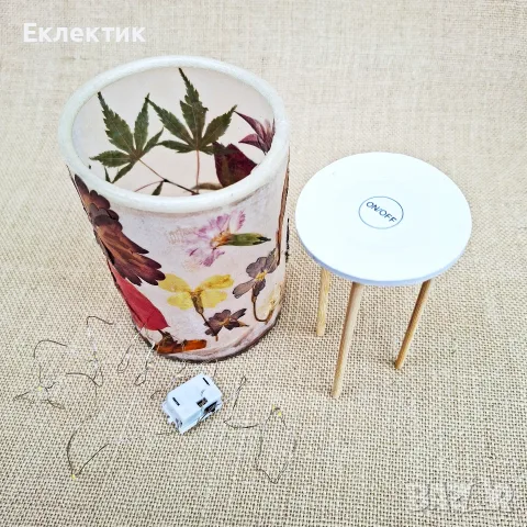 Фенер с хербарий, снимка 7 - Декорация за дома - 56652473