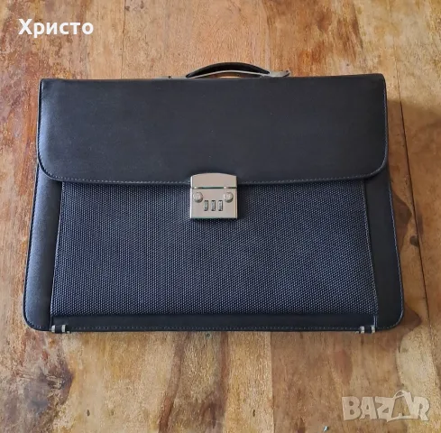 чанта бизнес черна за документи с дръжка разни