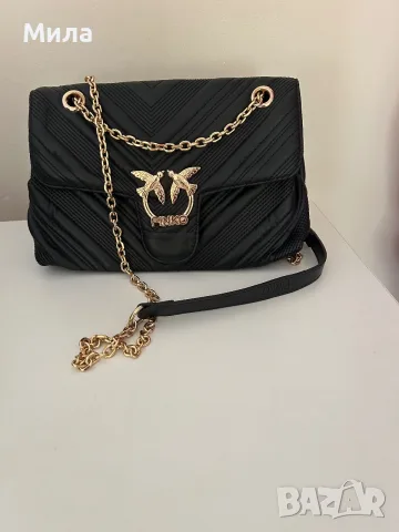 Чанта Pinko черна , снимка 2 - Чанти - 56748100