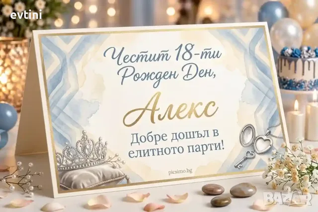 Табелки за маса за Рожден ден