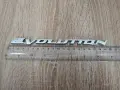 сребрист надпис Mitsubishi Evolution, снимка 2