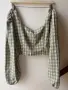 Glamorous Нова карирана кроп блуза (Размер 44 / XL), снимка 7