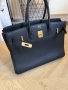 Hermes Birkin Togo 35 cm Черна, снимка 8