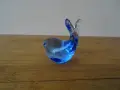 Стъклена фигура Син кит Мурано , снимка 3