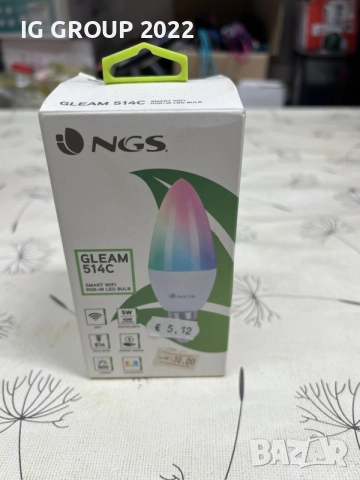 NGS GLEAM 514C – Smart Wi-Fi RGB+W LED крушка E14, 5W