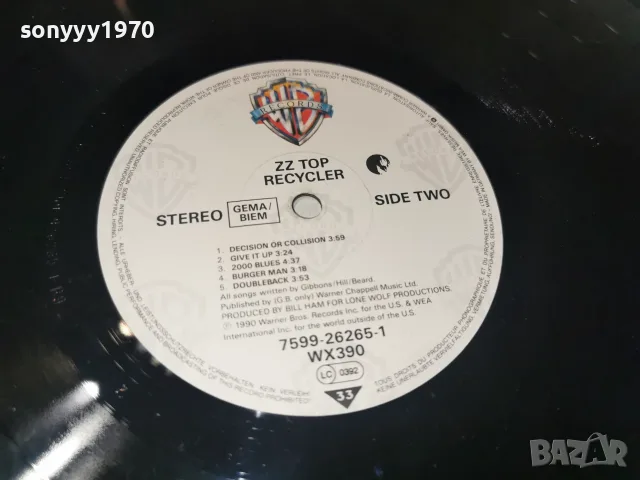ZZ TOP-ВНОС GERMANY 2610261249L1, снимка 5 - Грамофонни плочи - 56655449