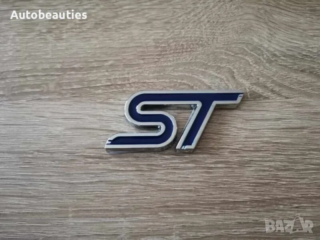 светлосиня емблема Ford ST