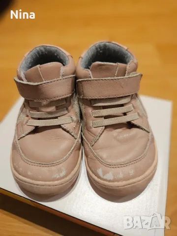 Боси бебешки обувки, маратонки Barefoot естествена кожа Колев и Колев размер 26