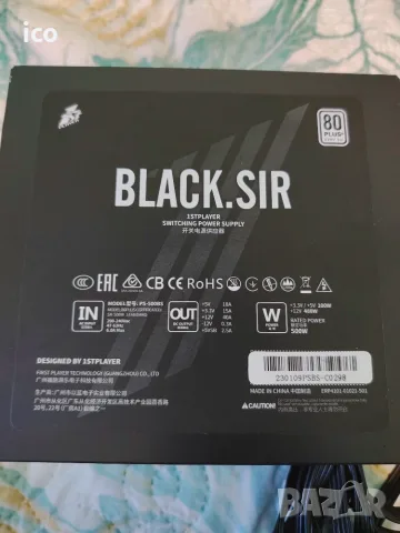 1STPLAYER Black.Sir 500W 80 Plus