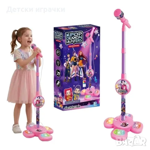 Микрофон на стойка K-POP Demon Hunters Kpop, с MP3