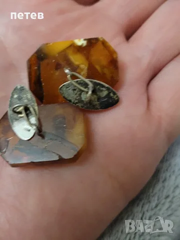 кехлибар. брошка. копчета от кехлибар.amber., снимка 6 - Антикварни и старинни предмети - 56741692