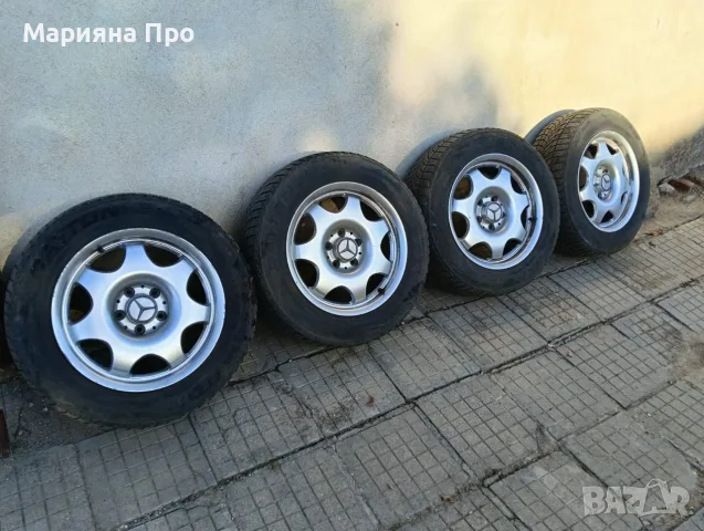 Оригинални лети джанти Mercedes W211 R16 със зимни гуми Dayton 215/60 R16