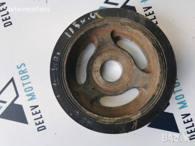 9654951080 Шайба на колянов вал (демпферна шайба) Peugeot Многоканален ремъчен профил за Peugeot
