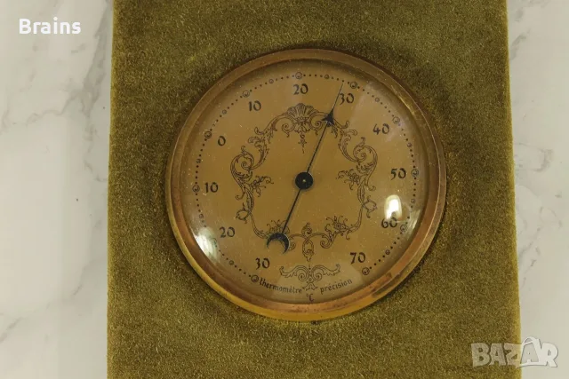 Стар Немски Барометър Термометър PRECISION 1960's, снимка 2 - Антикварни и старинни предмети - 56599758
