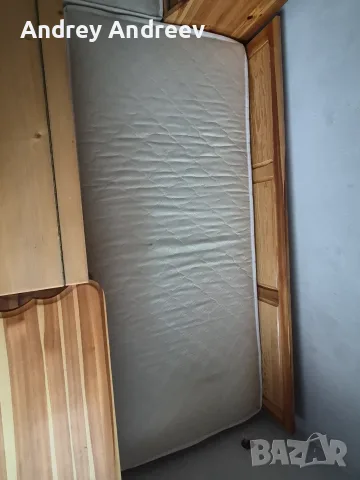 Легла от естествено дърво (чам) с 2 ракли, снимка 2 - Спални и легла - 56570658