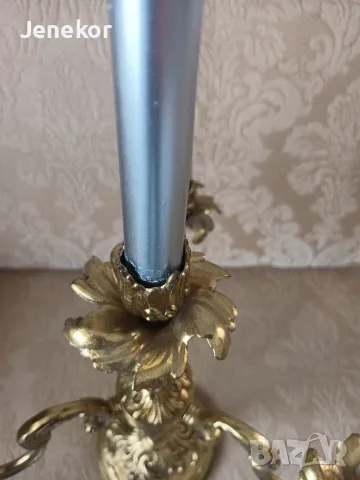 Месингов свещник. , снимка 4 - Свещи и свещници (декоративни) - 56607468