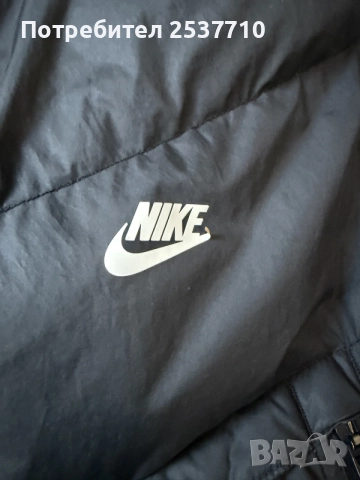 мъжко черно  яке nike Sf, снимка 5 - Якета - 56637252