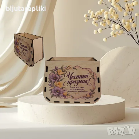 Дървени кашпи за декориране, снимка 12 - Саксии и кашпи - 56714163