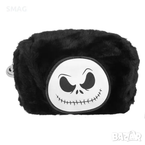 Halloween несесер черен с бял череп за момичета_1244132