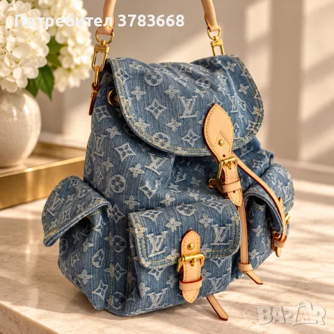 СТИЛНА ДЪНКОВА РАНИЦА В СТИЛ LOUIS VUITTON 