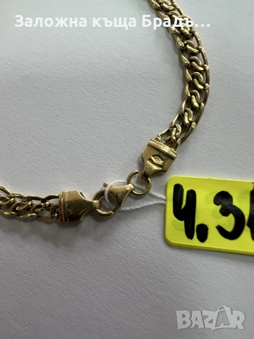 Златна дамска гривна 18к 3,35гр, снимка 2 - Гривни - 56719031