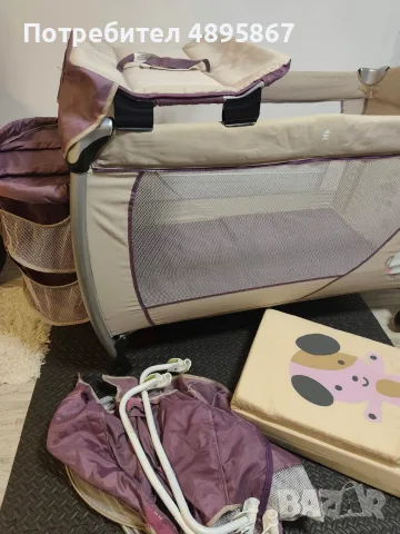 Сгъваема кошара Cangaro Relax със сгъваемо матраче, снимка 2 - Кошарки - 56665850
