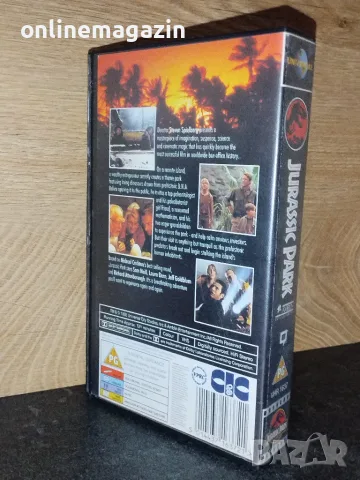 Видеокасета " JURASSIC PARK " VHS , снимка 2 - Други жанрове - 56629523