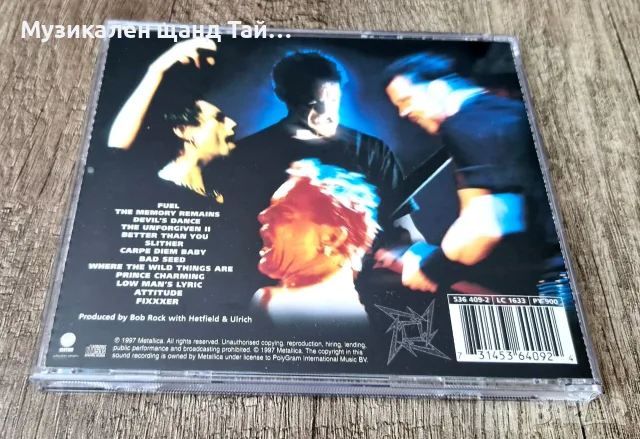 Компакт Дискове - Рок - Метъл: Metallica - Re-Load, снимка 2 - CD дискове - 56736168