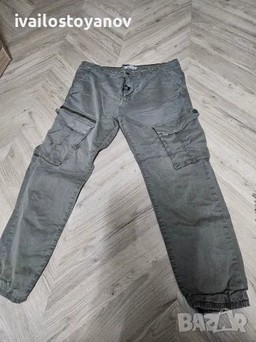 мъжки карго панталон P&B military green размер 34