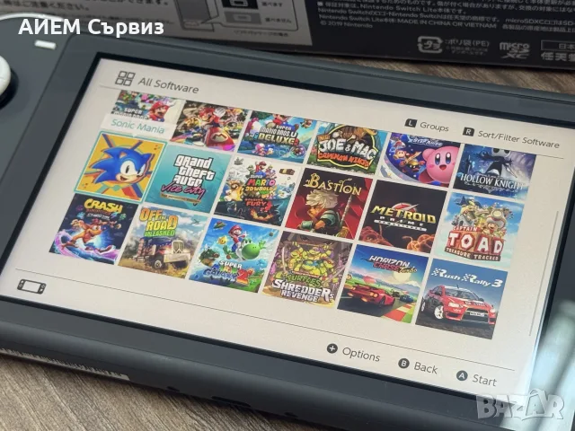Nintendo Switch Lite с поставен чип и 128GB, снимка 4 - Nintendo конзоли - 56621743