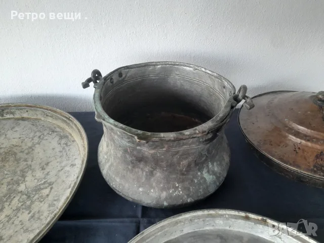 Стара медна посуда, снимка 3 - Антикварни и старинни предмети - 56601997