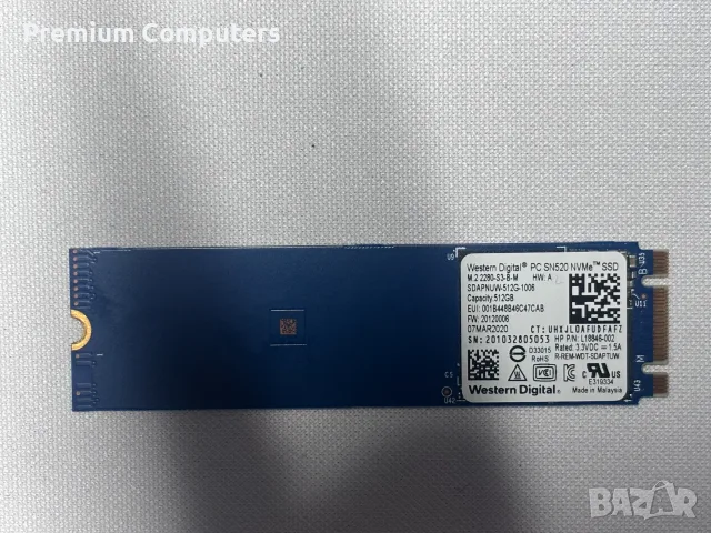 ССД/SSD WD PC SN520 512GB M.2 Sata Pcie - 95%