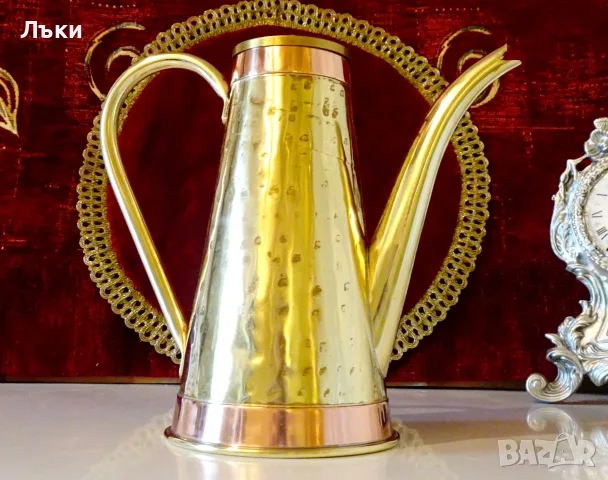 Месингов чайник,кана Mecap Belgium. , снимка 5 - Антикварни и старинни предмети - 56627072