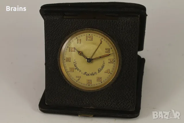 1930's BAYER-MEISTER LUCIUS Немски Туристически Будилник