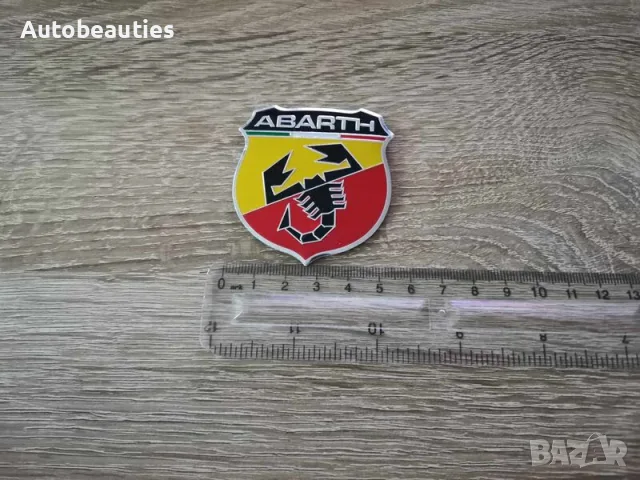 метална емблема Abarth със светкавица, снимка 2 - Аксесоари и консумативи - 56581390