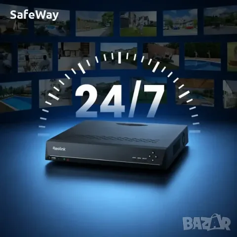 Reolink 4K PoE комплект с 4 куполни камери + 2TB NVR, снимка 5 - Комплекти за видеонаблюдение - 56594985
