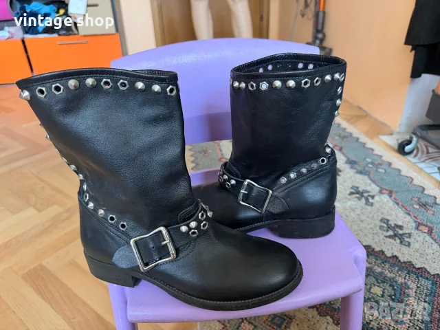 Ботуши Pinko (biker boots), размер 39, снимка 4 - Дамски ботуши - 56574487