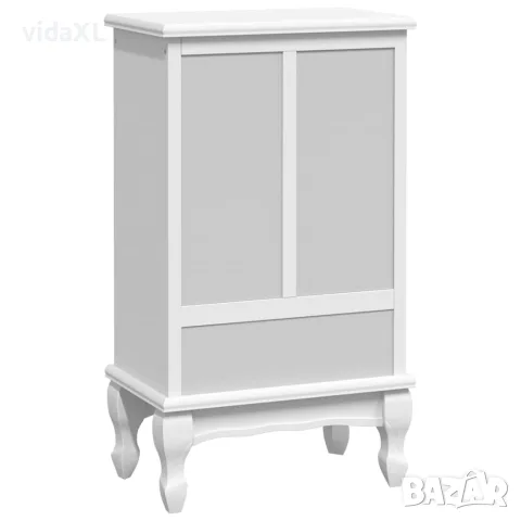 vidaXL Шкаф с 5 чекмеджета, 2 рафта, бял, снимка 6 - Скринове - 56146287