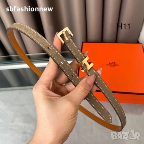 Hermes ❣️ Prada естествена кожа колан, снимка 6 - Колани - 56619427