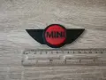MINI Cooper емблема стар стил черно с червено, снимка 2