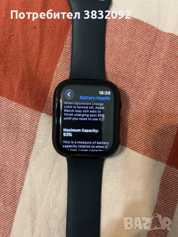 Apple watch series 9 (GPS).Бърза продажба!!!!Бартер за по нов модел с доплащане от моя страна!, снимка 3 - Смарт часовници - 56555903