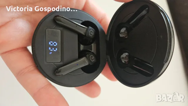 Безжични Bluetooth слушалки PowerLocus с дисплей 