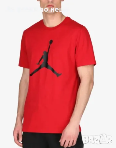 NIKE x Jordan Jumpman Tee Red/Black Мъжка Червена Тениска Код P3117