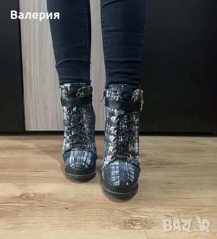 Дамски боти на ток, снимка 2 - Дамски боти - 56646414