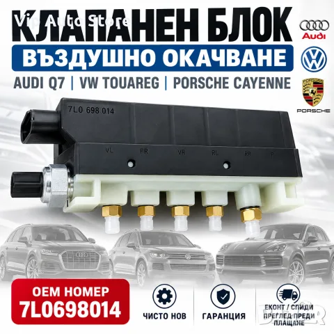 Клапанен блок въздушно окачване Audi Q7 4L / VW Touareg 7L / Porsche Cayenne – 7L0698014
