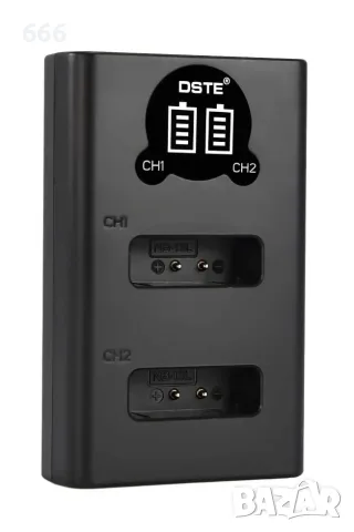 Двойно смарт зарядно CB-2LH за батерии NB-13L за Canon 