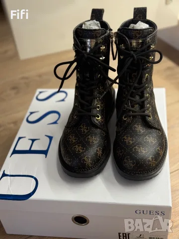 Дамски кожени боти Guess, снимка 2 - Дамски боти - 56710727