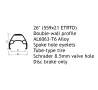 26" QR/Disc Shimano Deore - Нова предна капла за диск - планински велосипед, снимка 6